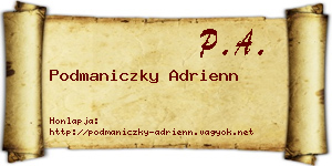 Podmaniczky Adrienn névjegykártya